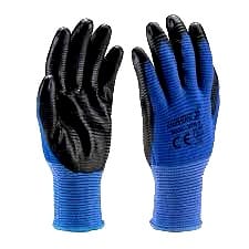 K.K. INTERNATIONAL U3 Blue Liner Nylon Shell with Black Nitrile Coating KHG023