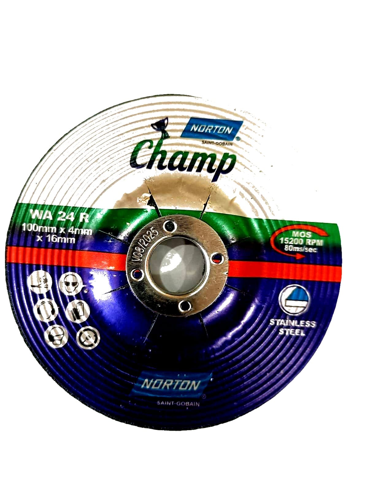 NORTON Champ Grinding 4in Champ Spiral Norton Champ Grinding 4in Champ Spiral 19