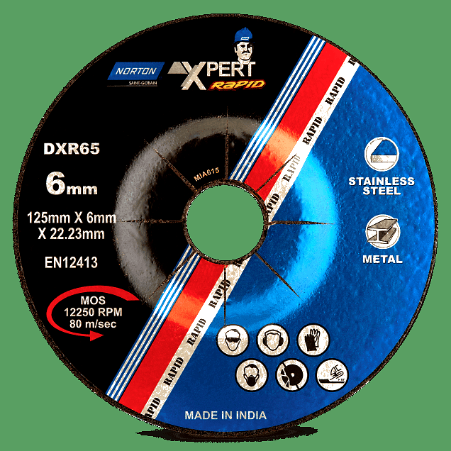 NORTON 7in Grinding Disc Xpert Rapid 6mm Norton 7in Grinding Disc Xpert Rapid 6mm 24