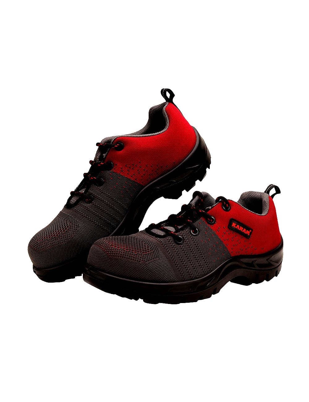 FLYTEX Red & Grey Sporty Shoes Flytex FLYTEX-RED - Image 1