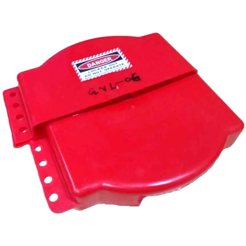 AKTION Gate Valve Lockout (Yellow/Red) AK-AGVL-06-W - Image 1